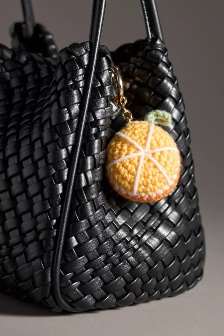 Anthropologie Fruit Crochet Bag Charm