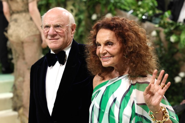 NEW YORK, NEW YORK - MAY 06: (L-R) Barry Diller and Diane von Furstenberg attend The 2024 Met Gala Celebrating "Sleeping Beauties: Reawakening Fashion" at The Metropolitan Museum of Art on May 06, 2024 in New York City.