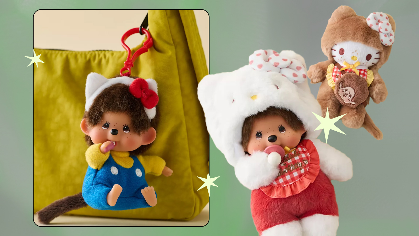 Hello Kitty x Monchhichi Bag Charms