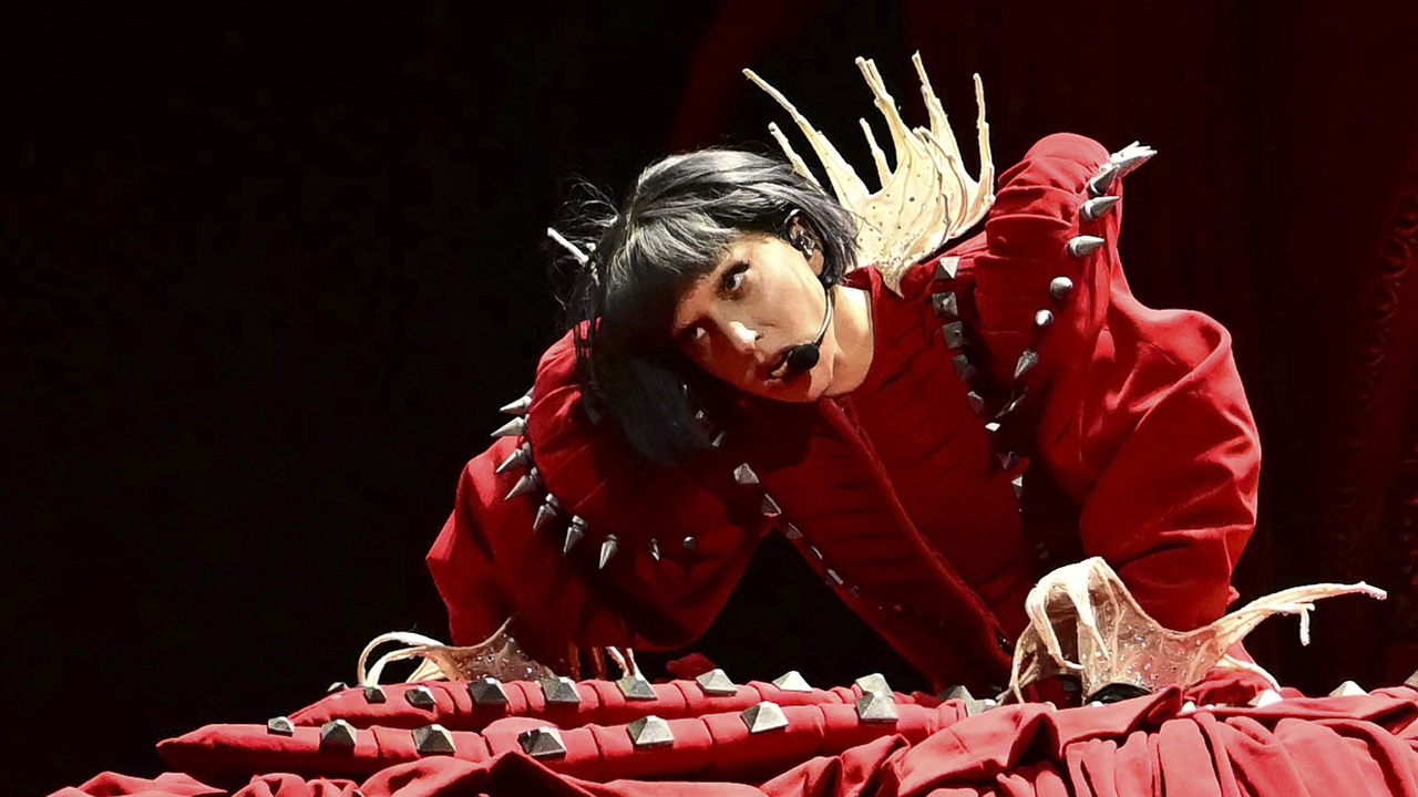 US singer Lady Gaga performs during a rehearsal at Copacabana beach in Rio de Janeiro, Brazil, on May 2, 2025. Lady Gaga will perform a free mega-concert on May 3 on Rio de Janeiro's Copacabana Beach.