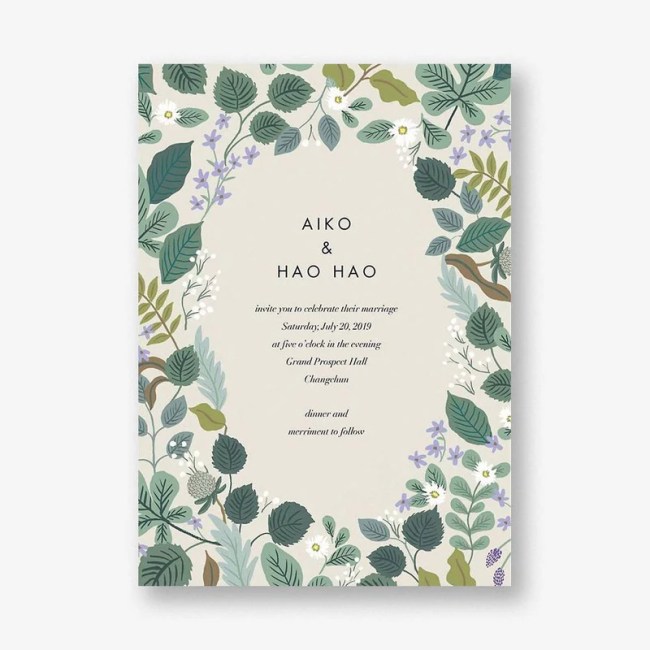Rifle Paper Co. Verte Wedding Invitation