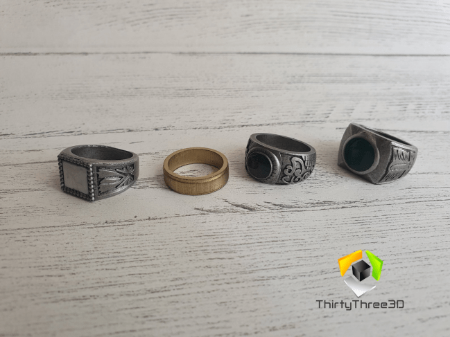 Four Horsemen Rings replicas from Etsy