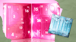 Left: e.l.f. Cosmetics Sleigh the Holidays 24-Day Advent Calendar 2025; Right: e.l.f. Cosmetics ve spots at the top of your holiday shopping list. The Glitz is e.l.f.ing Glitzing 24-Day Advent Calendar, Love at Frost Sight 12-Day Advent Calendar 2025