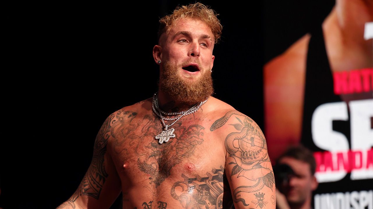 DALLAS, TEXAS - NOVEMBER 14: Jake Paul attends the weigh-in for LIVE on Netflix: Jake Paul vs. Mike Tyson at the Toyota Music Factory on November 14, 2024 in Dallas, Texas